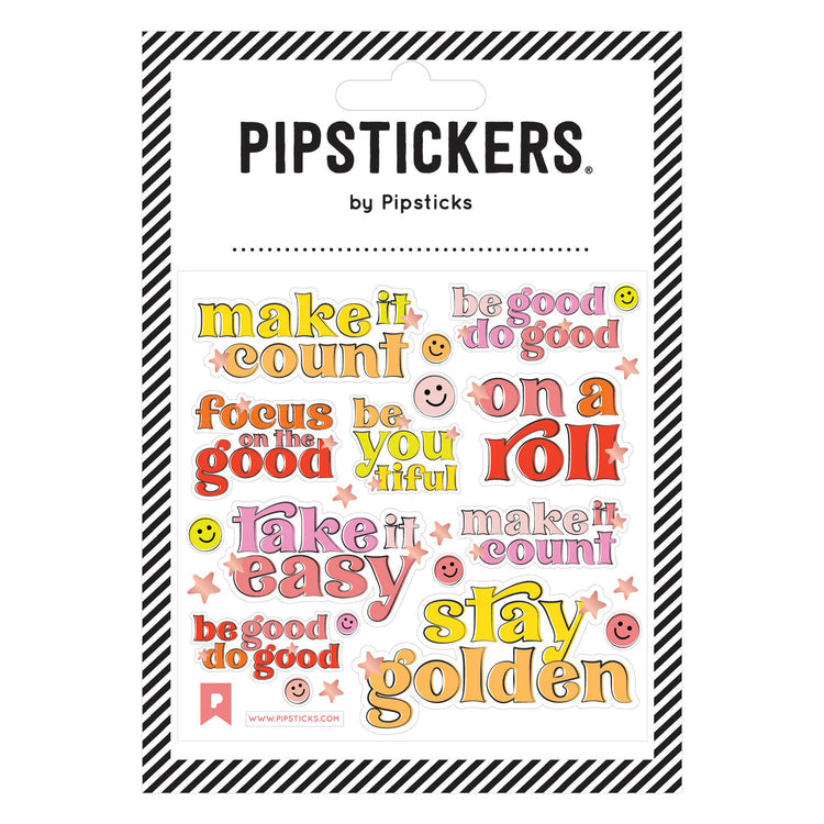 Pipsticks Sticker Sheet - Make It Count