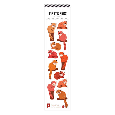 PipStickers are the PERFECT gift for the sticker lover in your life - even if it's you! These unique PVC designs with holographic accents come on a clear backing and cannot be found anywhere else.

Includes one 2'' x 8'' sheet of Red Panda Tales PipStickers and includes the Pipsticks manifesto.