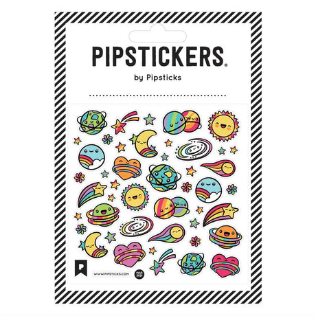 PipStickers are the PERFECT gift for the sticker lover in your life - even if it's you! These unique PVC designs with holographic gold foil accents come on a clear backing and cannot be found anywhere else.

Includes one 4'' x 4'' sheet of Universally Cute PipStickers and includes the Pipsticks manifesto.