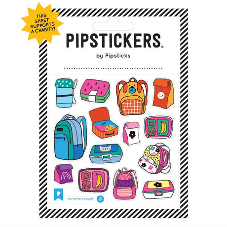 PipStickers are the PERFECT gift for the sticker lover in your life - even if it's you! These unique PVC designs with holographic gold foil accents come on a clear backing and cannot be found anywhere else.

Includes one 4"x 4" sheet of What's For Lunch PipStickers and includes the Pipsticks manifesto.