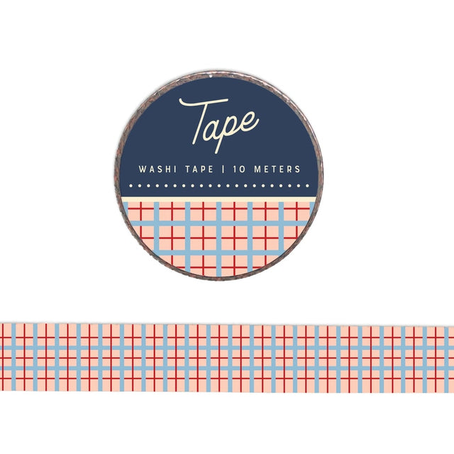 Bring a classic look to your creative projects with our Plaid Washi Tape. This roll showcases a sophisticated plaid pattern that’s ideal for enhancing journals, cards, and home décor. The tape’s durable yet easily removable adhesive ensures a smooth application, adding a touch of elegance to your crafting with minimal effort.

Additional Details:
- 15 mm width
- 10 m length