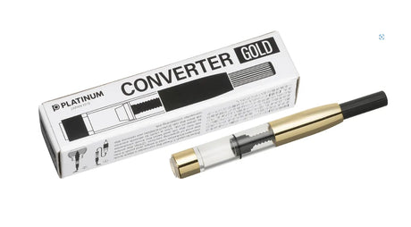 The Platinum Converter allows you to use bottled ink with any Platinum fountain pen—offering more color choices, better value, and a personalized writing experience. Available in silver or gold trim to match your pen’s accents, this proprietary converter is designed specifically to fit all Platinum fountain pens.

Durable, reliable, and easy to install, it’s a must-have accessory for writers who want to go beyond cartridges and fully enjoy the world of bottled ink.