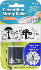 Black self-inking mushroom cartridge to fit into PLUS Decoration Roller Applicator.
