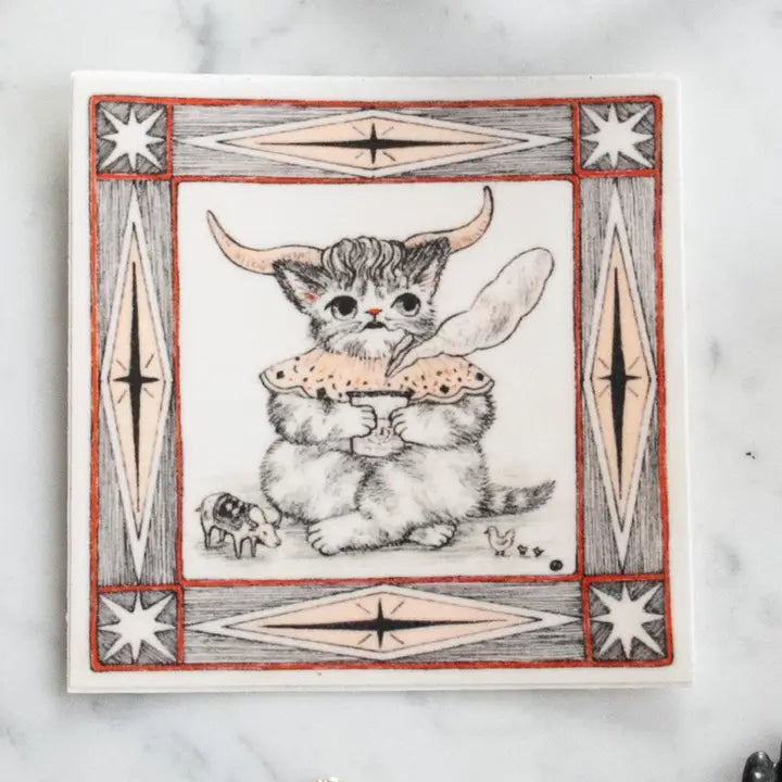 A series of astrology stickers that has a cat design for each zodiac sign! This enchanting design is perfect for astrology lovers, cat enthusiasts, and anyone who adores whimsical details. Printed on durable white vinyl, this sticker is waterproof, UV-proof, and long-lasting — ideal for decorating water bottles, laptops, journals, or gifts.