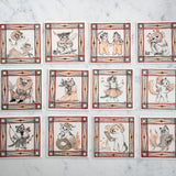 A series of astrology stickers that has a cat design for each zodiac sign! This enchanting design is perfect for astrology lovers, cat enthusiasts, and anyone who adores whimsical details. Printed on durable white vinyl, this sticker is waterproof, UV-proof, and long-lasting — ideal for decorating water bottles, laptops, journals, or gifts.