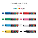 Marcadores Posca de punta gruesa de 8 quilates: juego de 8 colores 
