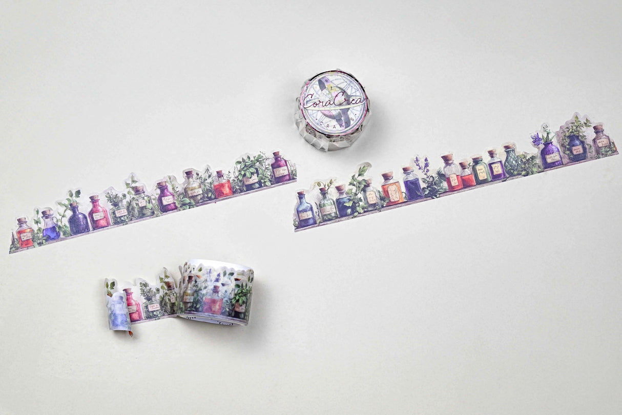 Cinta washi con bordes quemados