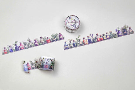 Cinta washi con bordes quemados