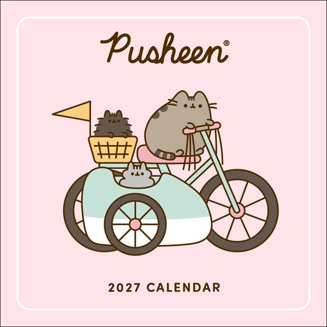 Enjoy 12 months of snacks, naps, and fun with Pusheen the cat!

Smartly sized for cozy corners, busy bulletin boards, or any small spaces, the Pusheen 2027 Mini Wall Calendar adds just the right amount of color, cuteness, and creative organization wherever you need it.

Features include:


7" x 7" (7" x 14" open)—a great size for small spaces
Cover design eliminates need for plastic packaging
Printed on FSCÂ®-certified paper with soy-based ink
Planning spread for September–December 2026
Spans January–Decemb
