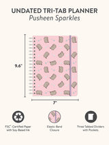 Pusheen Sparkles Undated Tri-Tab Planner
