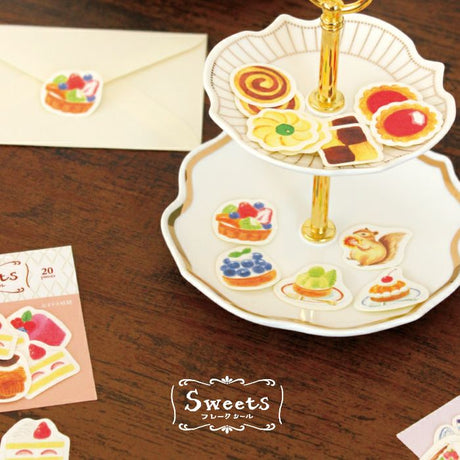 Pegatinas de hojuelas de pastel