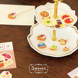 Pegatina de hojuelas de té