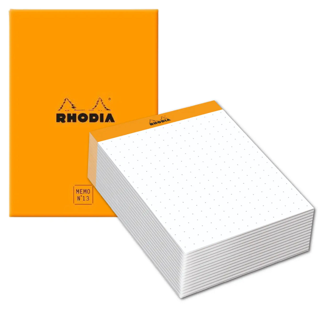 Our famous, French-made, 80g, ultra white and super smooth paper now in desk memo form. Choose from a boxed set (one pad and one iconic orange logo box), or a single pad that's handsome enough to be used alone or as a box refill. Makes a compact and handy desk accessory!

Comes in a refillable protective box.

Size: 4-1/8 x 5-7/8
Detachable Sheets: 240
Paper/Color: 80g/Ultra White
Fountain pen and marker friendly
Exceptionally smooth, acid-free, pH neutral
Cardboard backed, nonskid backing