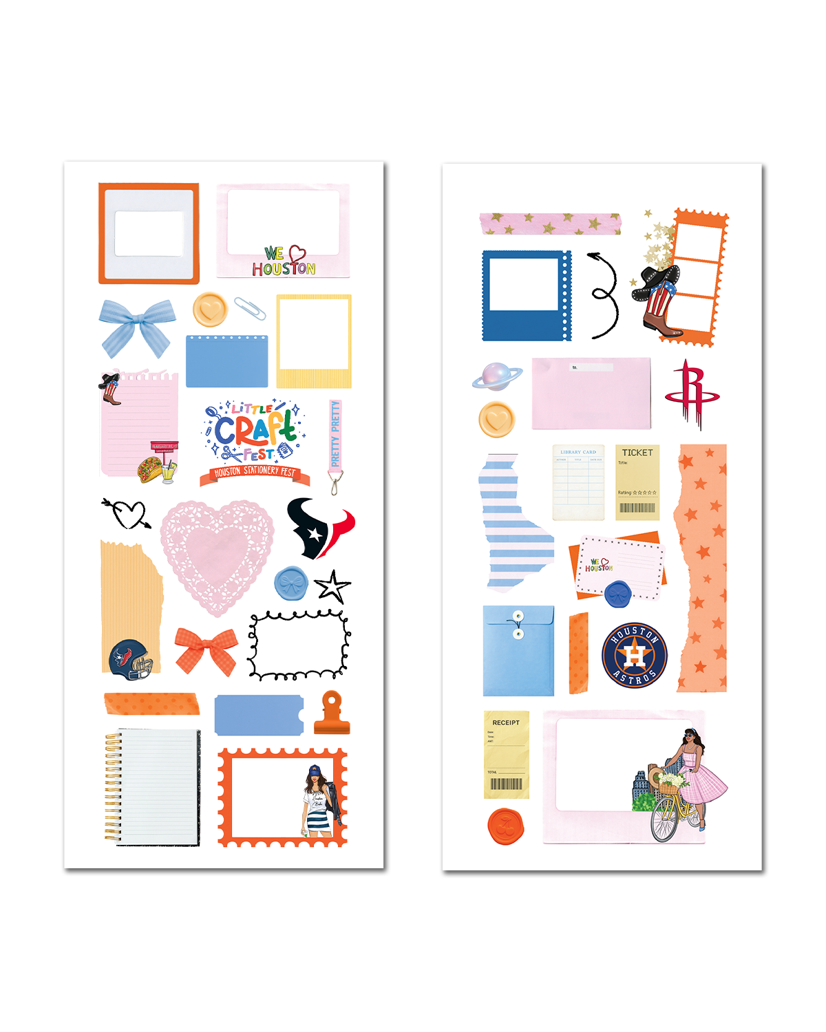 Rongrong X LCF Houston Junk Journal Ephemera Stickers