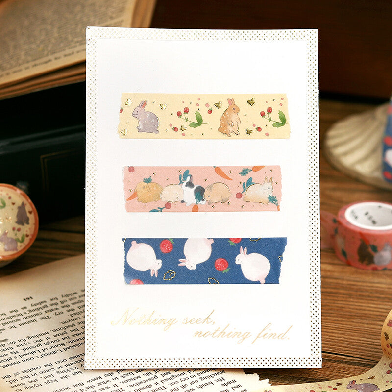 Rabbit Country Strawberry Washi Tape