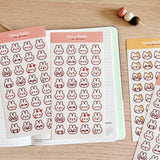 Cherry Rabbit - Rabbit Emojis Sticker