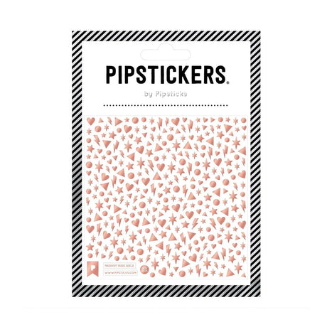 Mini stickers in the most DREAMY rose gold foil adorn this PipSticker sheet. With more than 350 tiny stickers you can add a little (or a lot!) of sparkle magic on everything you touch! Perfect for journaling, crafting, and adding some shimmery touches to all your mail and projects! 

Includes one 4" x 4" sheet of Radiant Rose Gold PipStickers with 390 individual stickers. 