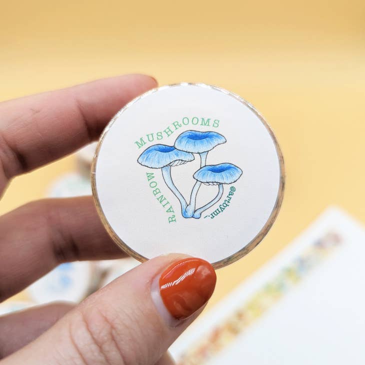 Last Chance: Drawn to Nature - Rainbow Mushroom Washi Tape