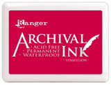 Ranger Archival Ink Jumbo InkPad - Vermillion

Archival Inks™ provide long-lasting stamping results that are permanent on many surfaces. Get a crisp image that doesn't bleed over water-based inks and markers, acrylic paint, watercolors, Tim Holtz® Alcohol Ink and more.
