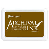 Ranger Archival Ink Pad - Coffee

Archival Inks™ provide lasting stamping results that are permanent on many surfaces. Get a crisp image that doesn't bleed over water-based inks, markers, acrylic paint, watercolors, and more. Pads can be easily re-inked with the coordinating Archival Ink Re-Inker.