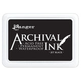 Ranger Archival Ink Pad - Jet Black

Archival Inks™ provide lasting stamping results that are permanent on many surfaces. Get a crisp image that doesn't bleed over water-based inks, markers, acrylic paint, watercolors, and more. Pads can be easily re-inked with the coordinating Archival Ink Re-Inker.