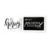 Ranger Archival Ink Pad - Jet Black

Archival Inks™ provide lasting stamping results that are permanent on many surfaces. Get a crisp image that doesn't bleed over water-based inks, markers, acrylic paint, watercolors, and more. Pads can be easily re-inked with the coordinating Archival Ink Re-Inker.