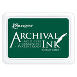 Ranger Archival Ink Pad - Library Green

Archival Inks™ provide lasting stamping results that are permanent on many surfaces. Get a crisp image that doesn't bleed over water-based inks, markers, acrylic paint, watercolors, and more. Pads can be easily re-inked with the coordinating Archival Ink Re-Inker.