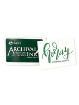 Ranger Archival Ink Pad - Library Green

Archival Inks™ provide lasting stamping results that are permanent on many surfaces. Get a crisp image that doesn't bleed over water-based inks, markers, acrylic paint, watercolors, and more. Pads can be easily re-inked with the coordinating Archival Ink Re-Inker.