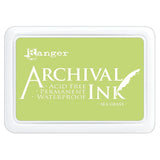 Ranger Archival Ink Pad - Sea Grass

Archival Inks™ provide lasting stamping results that are permanent on many surfaces. Get a crisp image that doesn't bleed over water-based inks, markers, acrylic paint, watercolors, and more. Pads can be easily re-inked with the coordinating Archival Ink Re-Inker.