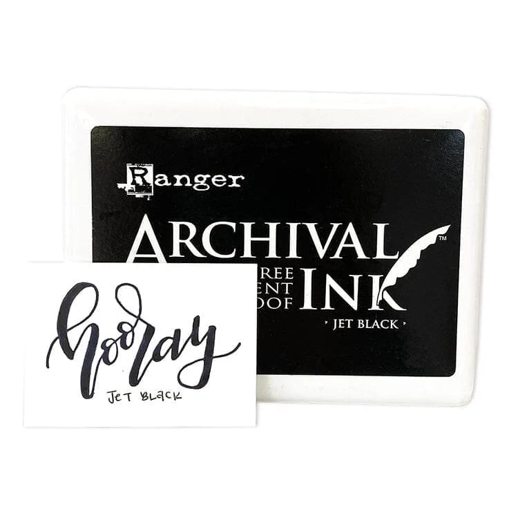 Ranger Archival Ink Jumbo InkPad - Jet Black


Archival Inks™ provide long-lasting stamping results that are permanent on many surfaces. Get a crisp image that doesn't bleed over water-based inks and markers, acrylic paint, watercolors, Tim Holtz® Alcohol Ink and more.