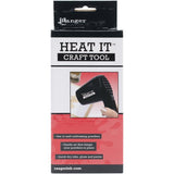 Gentle air flow keeps your powders in place! It is quiet, ergonomic, quick, and safe! This tool is great for curing embossing powders, shrinking plastic and tubing quick drying inks, glues and paints. Use for all your craft heating needs! UL approved and as fast as a heat gun.

This package contains one 120V Ranger Heat It Craft Tool.&nbsp;