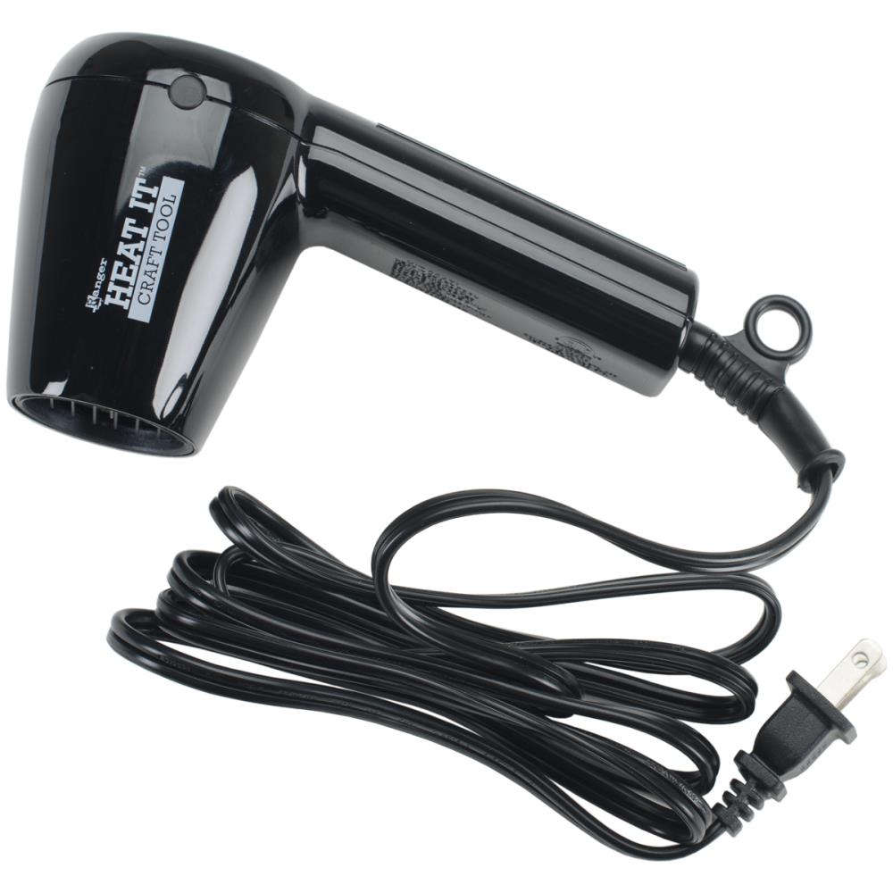 Gentle air flow keeps your powders in place! It is quiet, ergonomic, quick, and safe! This tool is great for curing embossing powders, shrinking plastic and tubing quick drying inks, glues and paints. Use for all your craft heating needs! UL approved and as fast as a heat gun.

This package contains one 120V Ranger Heat It Craft Tool.&nbsp;