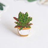 Rattlesnake Plant Enamel Pin