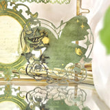This vintage themed ephemera pack includes 10 pieces of cute paper materials in different color schemes! Each pack comes with pieces in 5 varying styles with 2 of each design.

These pieces make great card decoration, collage pieces, or additions to your journal spreads!