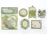 This vintage themed ephemera pack includes 10 pieces of cute paper materials in different color schemes! Each pack comes with pieces in 5 varying styles with 2 of each design.

These pieces make great card decoration, collage pieces, or additions to your journal spreads!