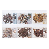 Classic retro card slot with vintage texture stickers that instantly transform your pages into a retro style. These can be used creatively and paired with a 3D mechanism to make your handbag full of vintage surprises!