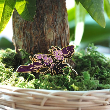 Shoal - Rhinoceros Beetle Pin - Purple