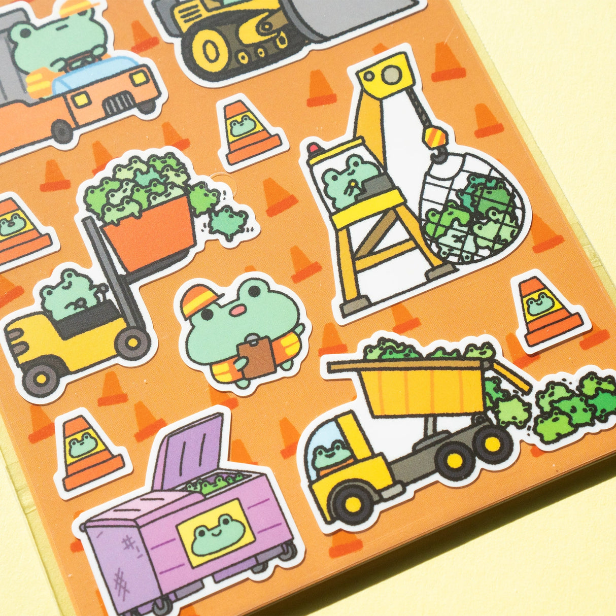 This is part of a new series of sticker sheets that feature different "days".

There are 15 individual stickers on the sheet full of bizness success.

They are vinyl stickers on a clear plastic sheet with a backing card and packaging that's ready to display.