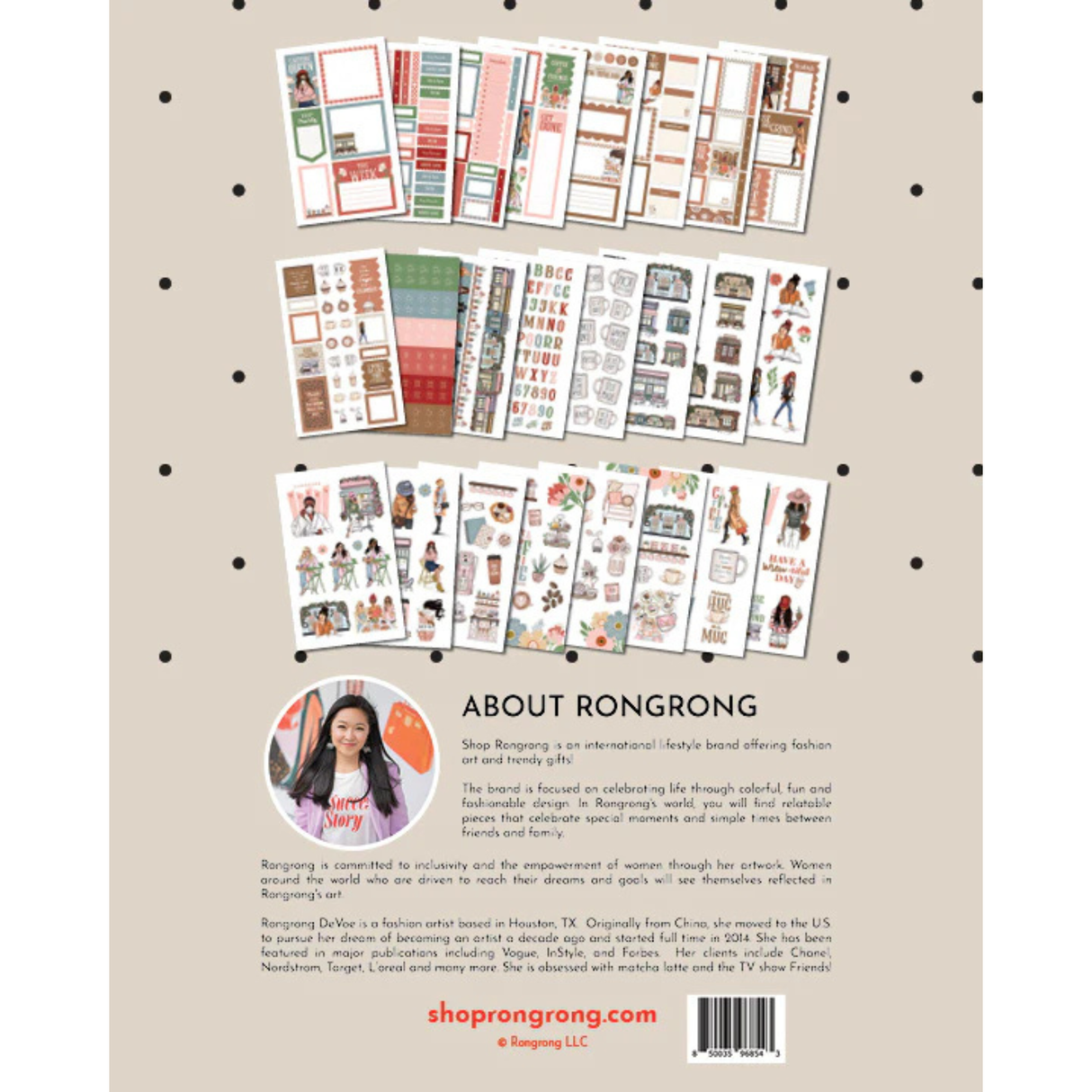 Rongrong Sticker Book - Coffee Queen

Get ready to wrap yourself in a warm hug with every sip of coffee! Introducing the Coffee Queen sticker book by Rongrong DeVoe. ☕️

Filled with 24 pages of premium hand-drawn stickers featuring adorable coffee lover fashion illustrations. From functional appointment trackers to cute coffee shop settings, this sticker book has it all. 😍

Show your love for the world's best drink and decorate your planner or notebook with these gorgeous stickers. Don't wait, grab your co