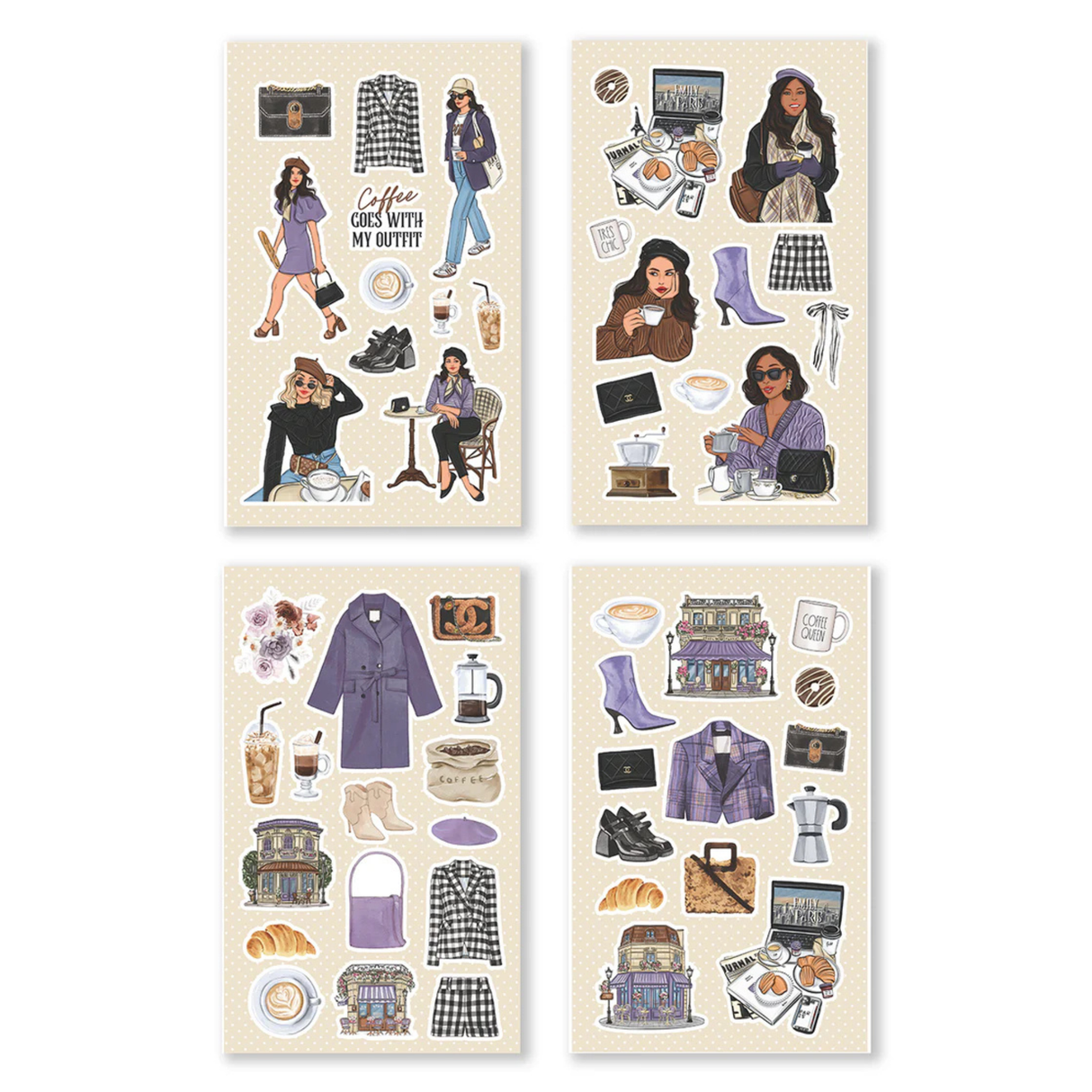 Rongrong Sticker Book - Coffee Queen 2

Indulge your love for coffee and creativity with the Coffee Queen Sticker Book 2! This must-have collection for coffee enthusiasts and crafters offers a delightful array of charming, hand-drawn designs, perfect for decorating planners, journaling, and crafting unique projects. Infuse your daily routine with warmth and joy through these beautifully designed, caffeine-inspired stickers!&nbsp;☕✨

Key Features:

25 Pages of Hand-Drawn Stickers: Enjoy a diverse collection 