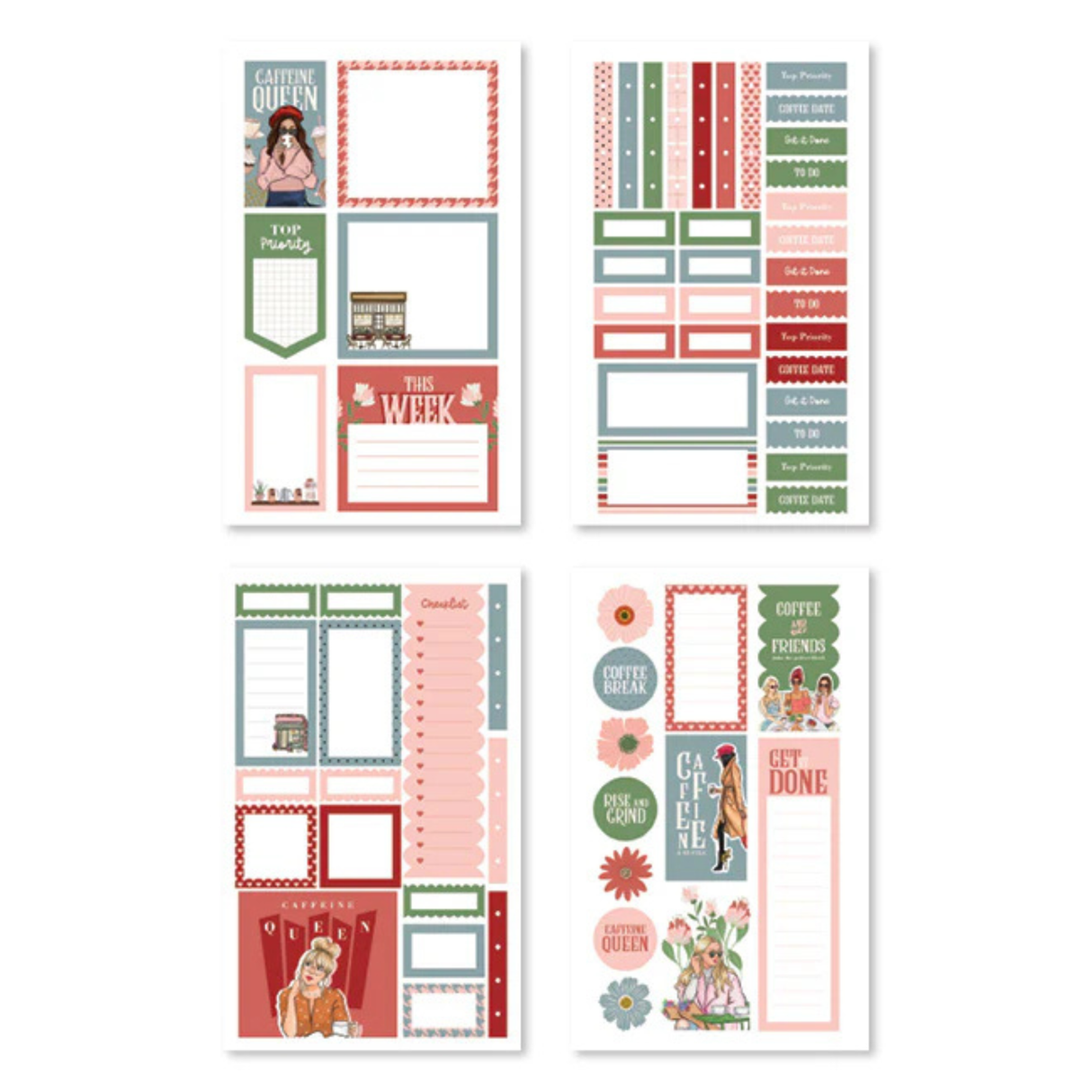 Rongrong Sticker Book - Coffee Queen

Get ready to wrap yourself in a warm hug with every sip of coffee! Introducing the Coffee Queen sticker book by Rongrong DeVoe. ☕️

Filled with 24 pages of premium hand-drawn stickers featuring adorable coffee lover fashion illustrations. From functional appointment trackers to cute coffee shop settings, this sticker book has it all. 😍

Show your love for the world's best drink and decorate your planner or notebook with these gorgeous stickers. Don't wait, grab your co
