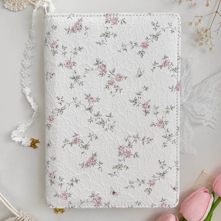 Cubierta de cuaderno de campo de rosas