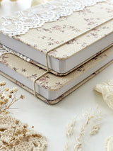 Libreta A5 con rosas y encajes