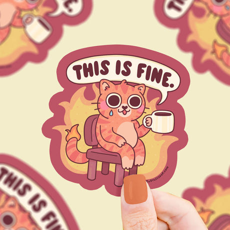 This is fine. No need to panic. I'll just keep sipping my coffee. Yup, there's no reason to acknowledge anything happening around me.