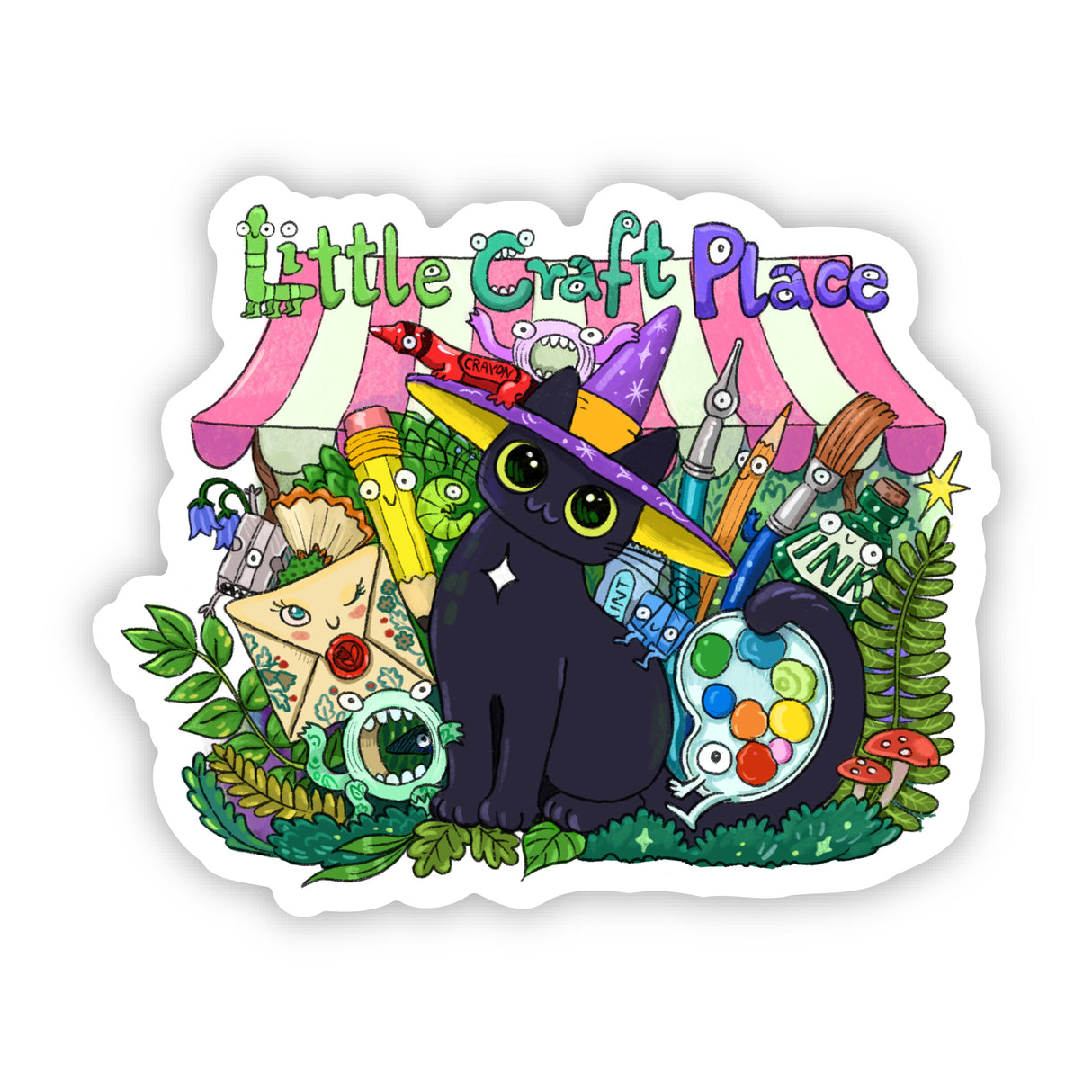 Sara Szewczyk x Little Craft Place - Magical Stationery Monsters Vinyl Sticker