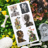 🖤🌿 Step a little closer… @alexeckmanlawn’s hauntingly surreal figures blur the line between the living and.. What’s beyond that. It’s got skeletons tangled in wild blooms, haunting figures breaking through decay, and roots, branches, and bones all colliding in the coolest way. It’s dark, overgrown, and wildly beautiful.