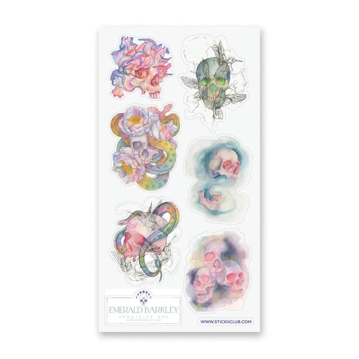 🌸💀 Life after looks absolutely stunning in @emeraldbarkley’s mesmerizing memento mori set. Delicate florals, hummingbirds, and serpents weave through bone to create a lush world where life and death bloom side by side. Dark, dreamy, and a touch hypnotic — we can’t stop staring.