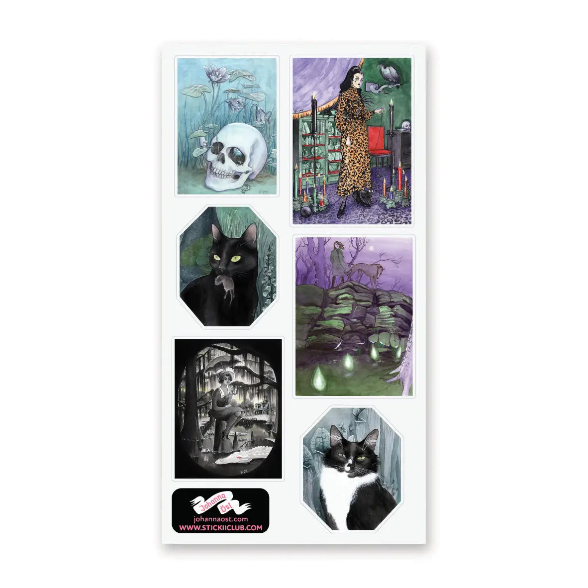 🕯️🐈 You know who knows about the beyond? Cats. You know those little guys know what’s up and @johannaost knows it too with this sheet where they take us to glowing forest spirits, and mysterious figures wander through candlelit rooms and misty woods trying to follow the felines to the other side. Dark, dreamy, and just a bit witchy, talk about MOOD.