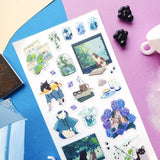 🌧️🐱 It’s raining, it’s pouring — so join @mu.andcoco’s adorable furballs for a day of drizzly adventures! Some cozy up by the window with a warm drink, while others slip on their rain ponchos and head out for a misty stroll. This sheet has everything you need to create the purr-fect rainy day spreads.