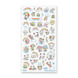 🌈☂️ A little rain makes room for rainbows in this adorable sheet featuring cheerful pandas, kitties, and froggies! From splashing in puddles to sharing umbrellas and sliding down bright rainbows, these friends turn every drizzle into a playful adventure.